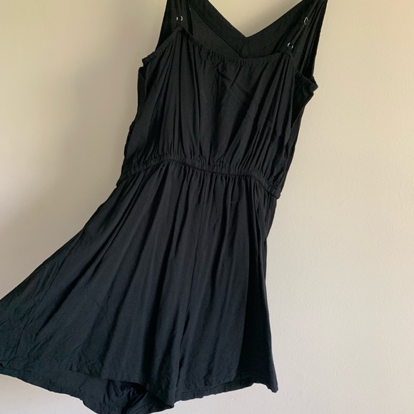 Black Romper Small Forever 21 Tank Top Shorts - Picture 5 of 8